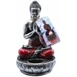 Ancient Wisdom - Svícen na čajovou svíčku - Buddha - červený, 22 x 12,5 x 11 cm – Zboží Mobilmania