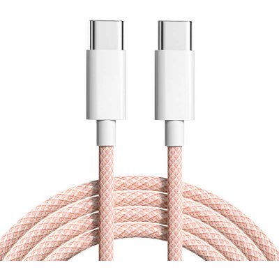 SES 15781 Nylonový nabíjecí USB-C - USB-C, 2m, růžový – Zboží Mobilmania