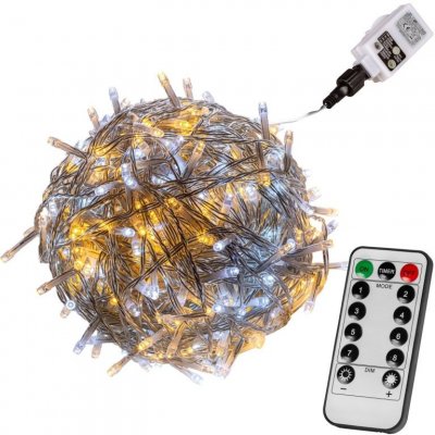 VOLTRONIC VOLTRONIC Vánoční řetěz 60 m 600 LED teple studeně bílý® M67599 – Hledejceny.cz
