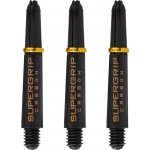 Harrows Supergrip Carbon short black gold – Sleviste.cz