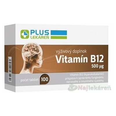Plus Lékárna Vitamin B12 500 mikrogramů 100 tablet – Hledejceny.cz