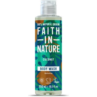 SLEVA 20% POŠKOZENÉ Faith in Nature přírodní sprchový gel Kokos 300 ml – Sleviste.cz