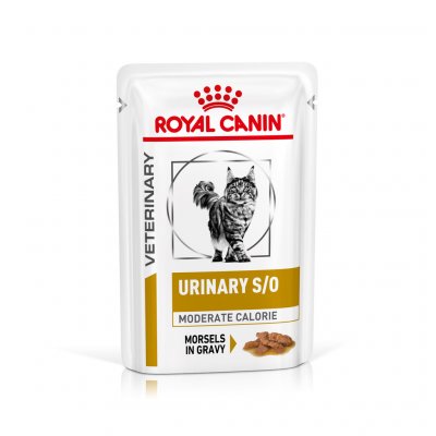 Royal Canin Veterinary Health Nutrition Cat Urinary Moderate Calorie Pouch 12 x 100 g