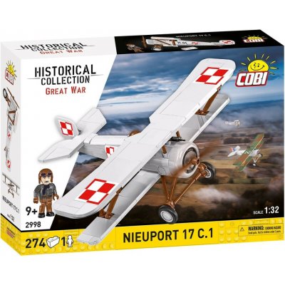 Cobi 2998 Great War Nieuport 17 C.1, 1:32, 274 k, 1 f – Sleviste.cz
