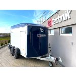 Debon C500 ALU modrý – uzavřený skříňový přívěs