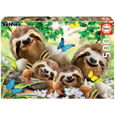 Educa Sloth Family Selfie + Fix lepidlo 500 dílků – Zbozi.Blesk.cz