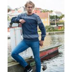 Vrikke Norský svetr HOVDEN modrý – Hledejceny.cz