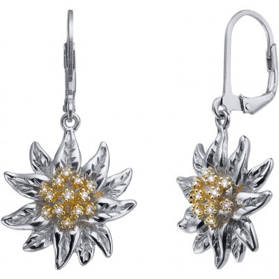Crystalp stříbrné náušnice Protěž s krystaly 40552.S – Zboží Dáma