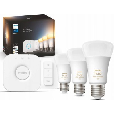 Philips Hue White Ambiance 8W 1100 E27 Promo starter kit – Zboží Živě