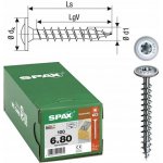 SPAX 0251010600805 R 88193 m.Spitze/T-STAR šroub do dřeva 6 mm 80 mm T-STAR plus ocel WIROX 100 ks