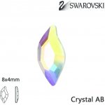 Kamínky Swarowski Leaf AB 6 x 4,5 mm 8 ks – Hledejceny.cz