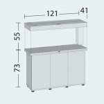 Juwel Rio 240 LED akvarijní set bílý 121 x 41 x 55 cm 240 l – Zboží Dáma