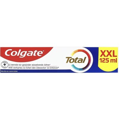 Colgate Total Whitening XXL bělicí s fluoridem 125 ml – Hledejceny.cz