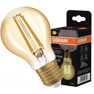 Osram A60 E27 7,5W = 63W 865 lm 2400K teplá bílá Vintage 1906 – Zboží Živě