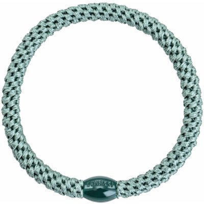 KKNEKKI Gumička do vlasů Kknekki Slim Faded Green, zelená barva, textil – Zboží Dáma