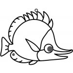 Závěsná plastová sklíčka k vybarvení barvami na sklo cca 8 cm 76 – Sleviste.cz