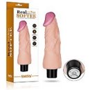 LoveToy REAL SOFTEE Vibrating Dildo 7"