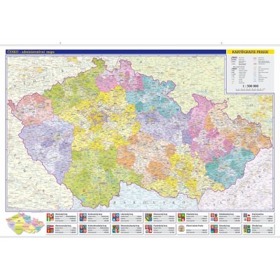 Česká republika - administrativní mapa 1:500 tis. – Zboží Mobilmania