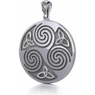 Fantasy Šperky Keltský stříbrný přívěsek Triskelion P3425 – Zboží Dáma