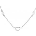 Nubis® Stříbrný s perličkami a srdíčkem NB-2252 – Zboží Dáma