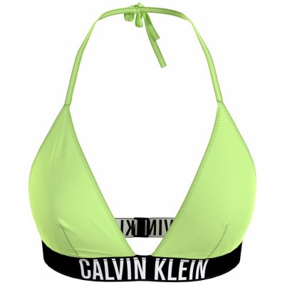 Calvin Klein dámská plavková podprsenka KW0KW02506 MOT neonově žluté – Zboží Mobilmania