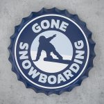 Pivní víčko na zeď Snowboarding – Hledejceny.cz