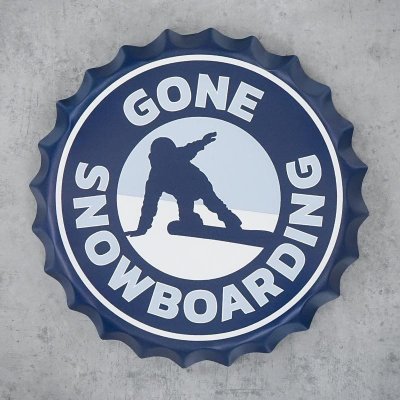 Pivní víčko na zeď Snowboarding – Hledejceny.cz