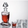 Karafa Crystalite Bohemia Set na whisky Quadro 6+1 340 ml