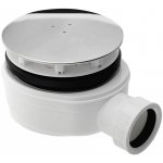 POLYSAN Vaničkový sifon, průměr 90, DN40, extra nízký, krytka nerez lesk 1722C – Zboží Dáma