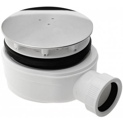 POLYSAN Vaničkový sifon, průměr 90, DN40, extra nízký, krytka nerez lesk 1722C – Zboží Dáma