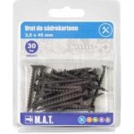 M.A.T. Group Vruty do sádrokartonu 3,5 x 45mm fosfátované hrubý závit (50ks) – Hledejceny.cz