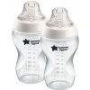 Láhev a nápitka Tommee Tippee kojenecká lahev Anti Colic 2ks transparentní 340 ml