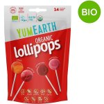 YumEarth BIO Ovocná lízátka meloun jahoda broskev granátové jablko 14 ks 85 g – Zboží Dáma