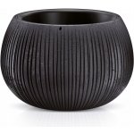 Prosperplast Květináč s vkladem BETON BOWL 23,8 cm černý – Hledejceny.cz
