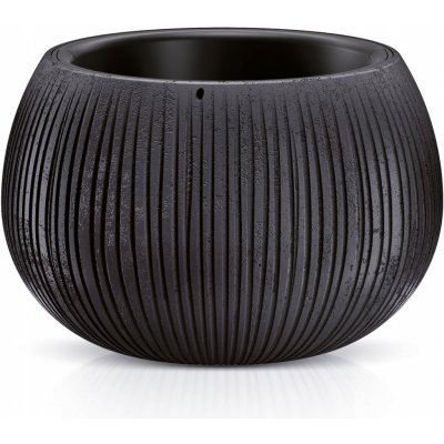 Prosperplast Květináč s vkladem BETON BOWL 23,8 cm černý – Hledejceny.cz