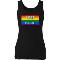 Tílko s potiskem LGBT PRIDE Černá