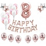 Balónkový set HB rosegold číslo 8 – Zboží Dáma