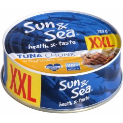 Sun&Sea Tuňák kousky ve slunečnicovém oleji XXL 785 g