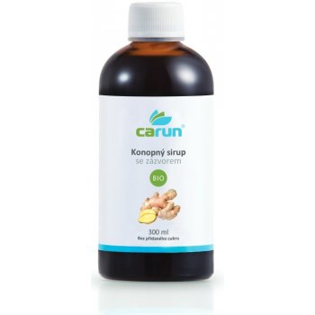 Carun Konopný sirup s příchutí zázvoru BIO 300 ml