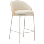 Kave Home Eamy 65 cm koženková béžová – Zboží Dáma