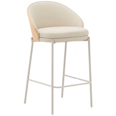 Kave Home Eamy 65 cm koženková béžová – Zboží Dáma