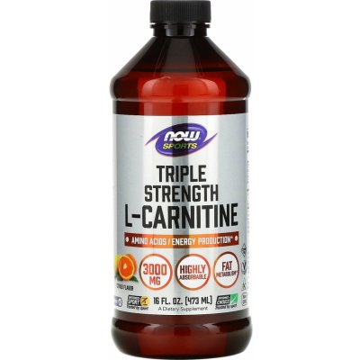 Now Foods Tekutý L-Karnitin 3000 mg Citrusová příchuť 473 ml