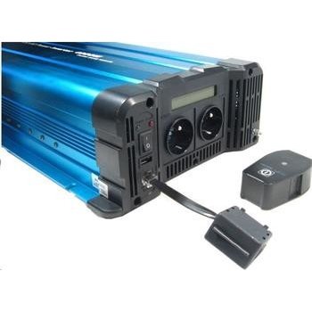 Solarvertech FS-4000 12V/230V 4000W + USB + DO , čistá sinusovka
