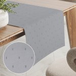 Biante Teflonový běhoun TF-080 Obdélníčky na šedém 35x140cm – Zboží Dáma