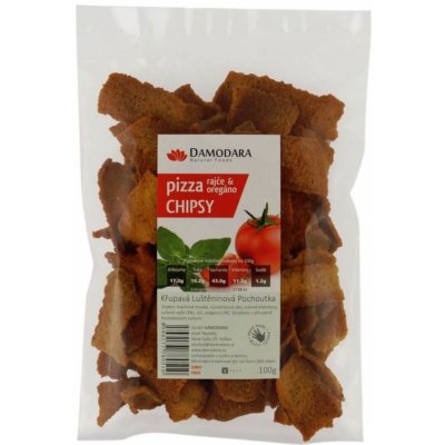 Damodara Pizza chipsy (rajče oregáno) 100g – Sleviste.cz