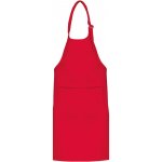 Kariban K889 dětská zástěra s laclem červená UX – Zboží Dáma
