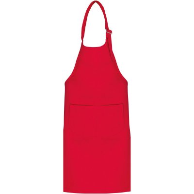 Kariban K889 dětská zástěra s laclem červená UX – Zboží Dáma