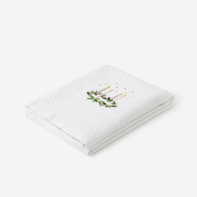 Goldea adventní věnec na bílém 50 x 70 cm – Zboží Dáma