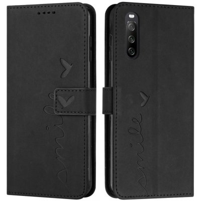 VSECHNONAMOBIL 55066 ART SMILE Peněženkový kryt se šňůrkou Sony Xperia 10 IV 5G černý – Zboží Živě