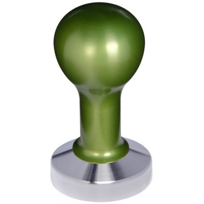 Buna Café Tamper kov zelený, nerez mat, plochý 58,35 mm – Sleviste.cz
